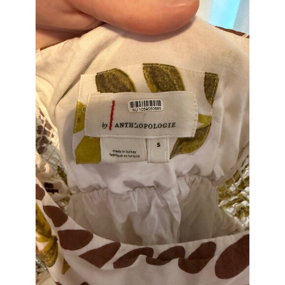 Anthropologie Ruffle-Sleeve Square-Neck Mini Dress Size Small SOLD OUT - Picture 5 of 7